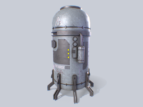 Sci fi gas tank 3D-Modell