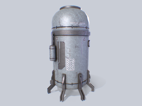 Sci fi gas tank 3D Модель