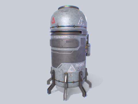 Sci fi gas tank 3D Модель