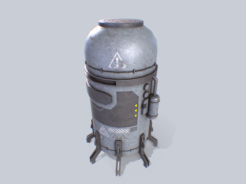 Sci fi gas tank 3D Модель
