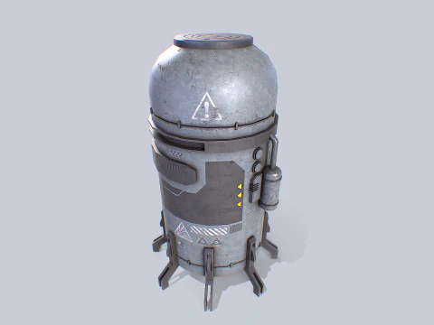 Sci fi gas tank 3D Model