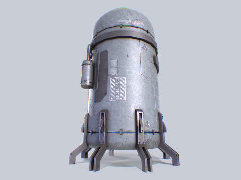 Sci fi gas tank 3D Модель