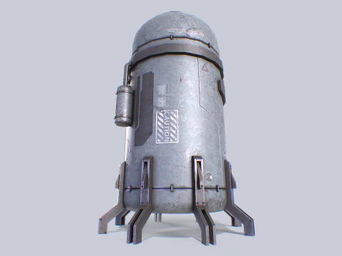 Sci fi gas tank 3D Model
