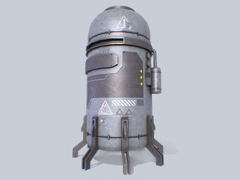 Sci fi gas tank 3D Модель