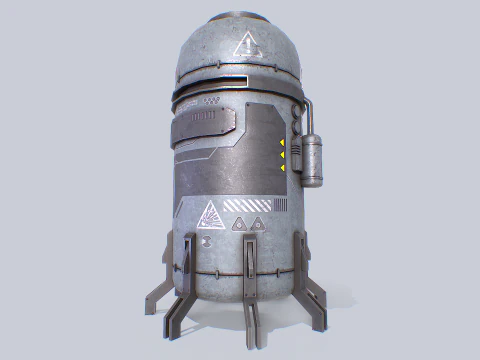 Sci fi gas tank 3D Model