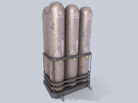 Sci fi gas tank 3D-Modell
