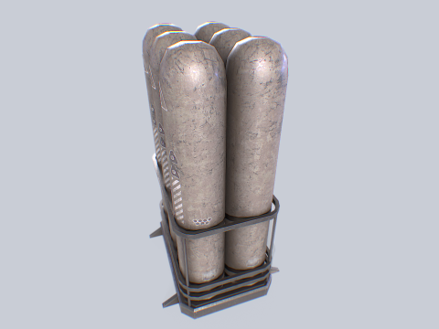 Sci fi gas tank 3D Model