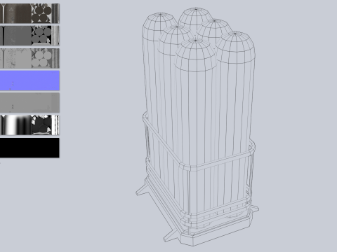 Sci fi gas tank 3D Model
