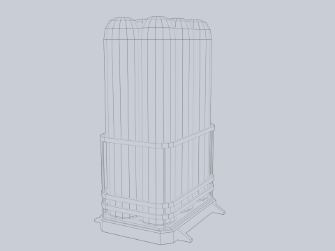 Sci fi gas tank 3D Model