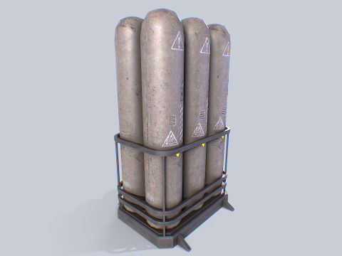Sci fi gas tank 3D Model