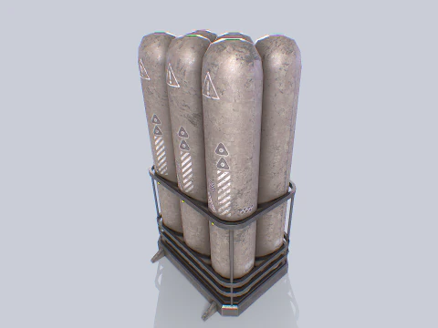 Sci fi gas tank 3D Model