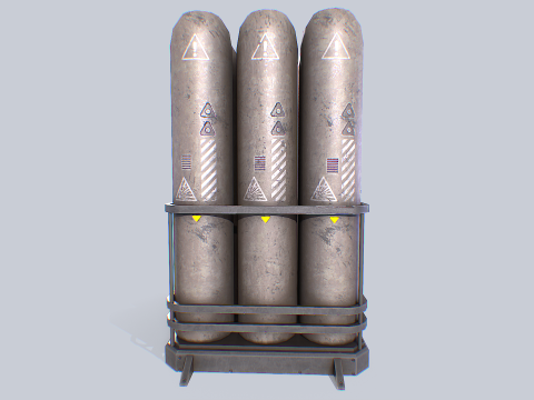 Sci fi gas tank 3D Model