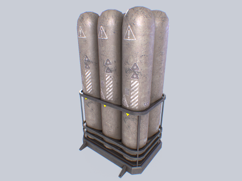 Sci fi gas tank 3D Model