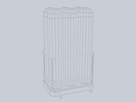 Sci fi gas tank 3D Model