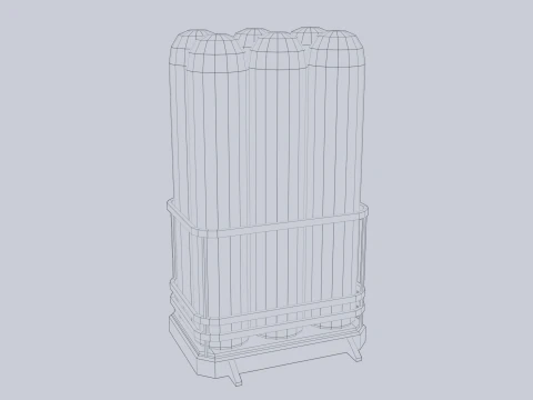 Sci fi gas tank 3D Model
