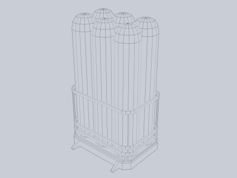 Sci fi gas tank 3D Model