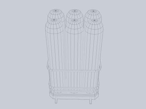 Sci fi gas tank 3D Model