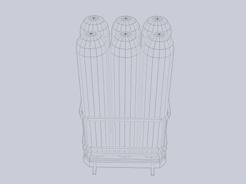 Sci fi gas tank 3D Model