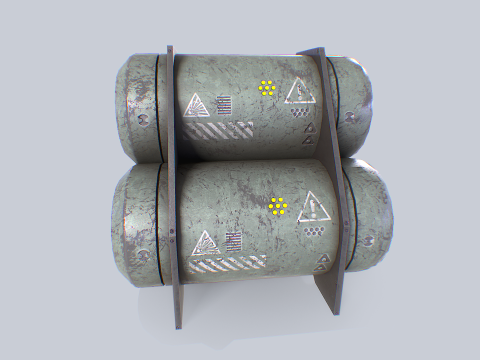 Sci fi gas tank Model 3D