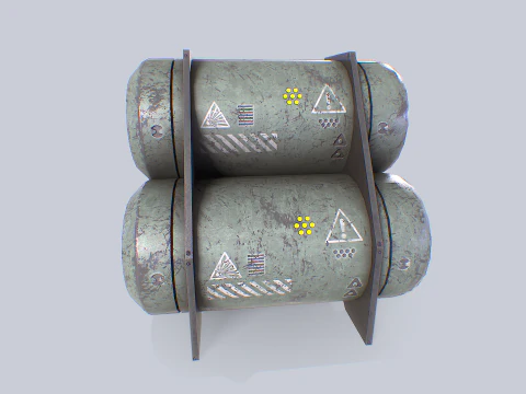 Sci fi gas tank 3D Model