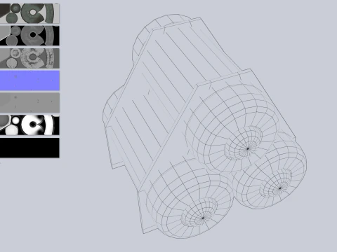 Sci fi gas tank 3D Model