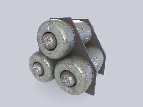 Sci fi gas tank Model 3D