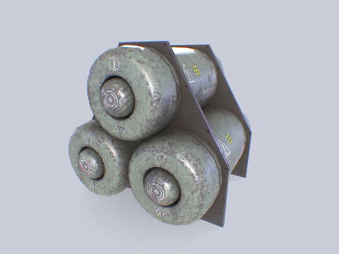 Sci fi gas tank 3D Model