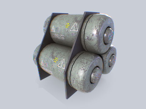 Sci fi gas tank Model 3D