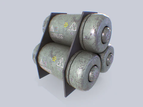 Sci fi gas tank 3D Model