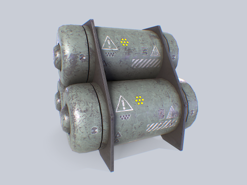 Sci fi gas tank Model 3D