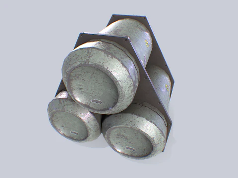 Sci fi gas tank 3D Model