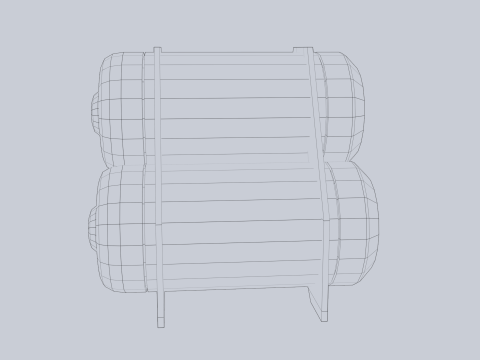 Sci fi gas tank Model 3D