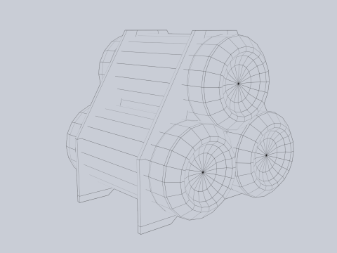 Sci fi gas tank Model 3D