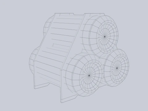 Sci fi gas tank 3D Model