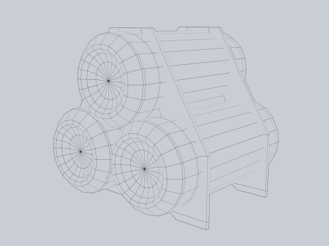 Sci fi gas tank Model 3D