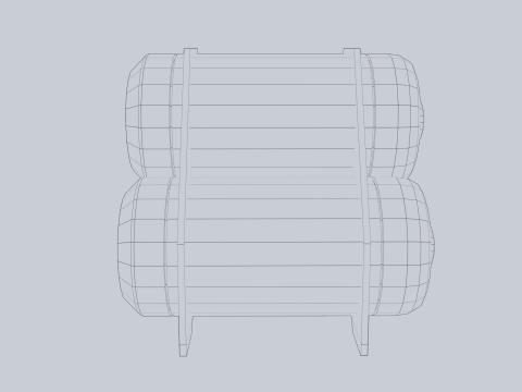 Sci fi gas tank Model 3D