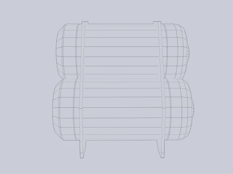 Sci fi gas tank 3D Model