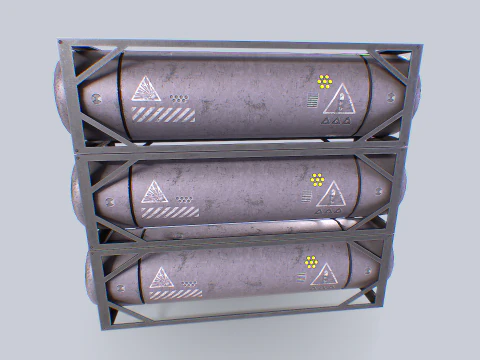Sci fi gas tank 3D Model