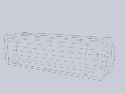 Sci fi gas tank 3D Model