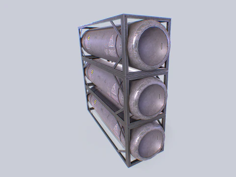 Sci fi gas tank 3D Model