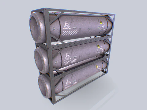 Sci fi gas tank 3D Model
