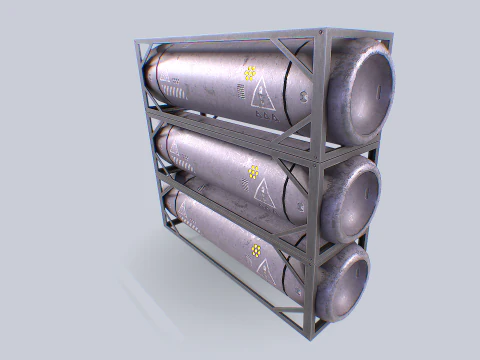 Sci fi gas tank 3D Model