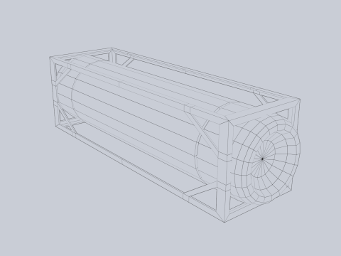 Sci fi gas tank 3Dモデル