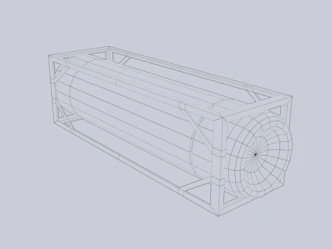 Sci fi gas tank 3D Model
