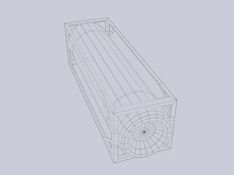 Sci fi gas tank 3D Model