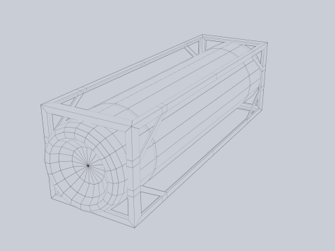 Sci fi gas tank 3Dモデル