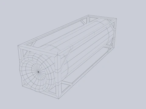Sci fi gas tank 3D Model