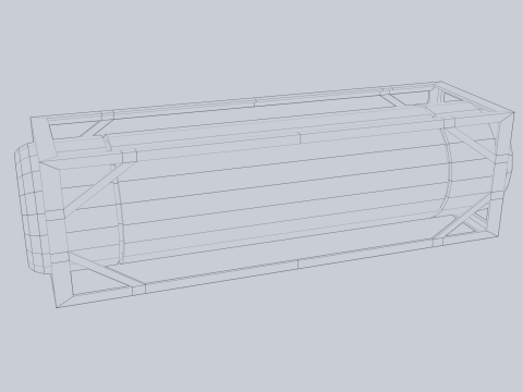 Sci fi gas tank 3Dモデル