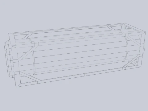 Sci fi gas tank 3D Model
