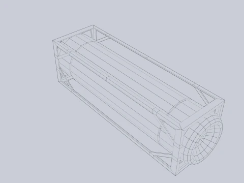 Sci fi gas tank 3D Model